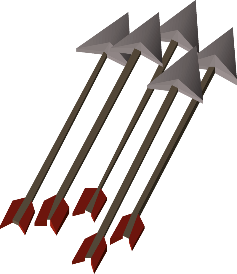 Buy 50K Broad Arrowheads, fletch 50K Arrow Shafts and create 50K Broad Arrows.